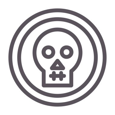 Kurukafa simgesi vektör illüstrasyonu