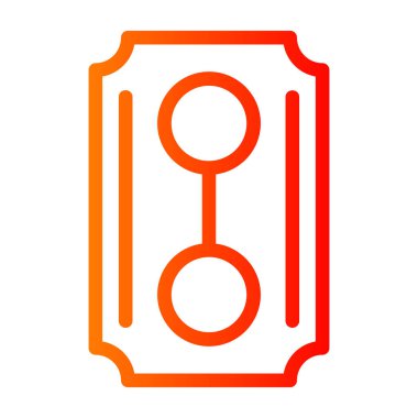 Tek bir izole simgenin vektör illüstrasyonu