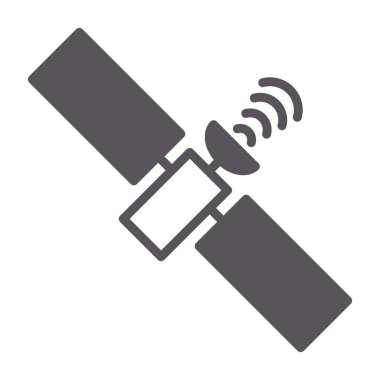 uydu simgesi vektör illüstrasyonu