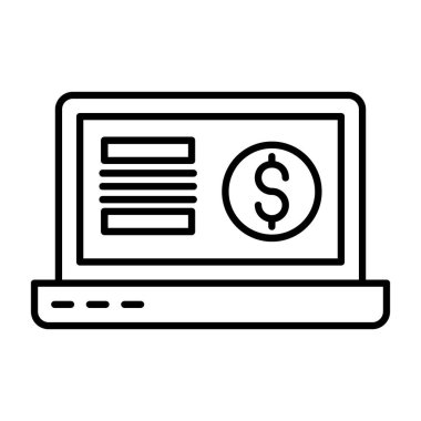 Dolar sembollü dizüstü bilgisayar