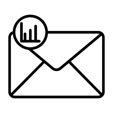 E-posta vektör satırı simgesi