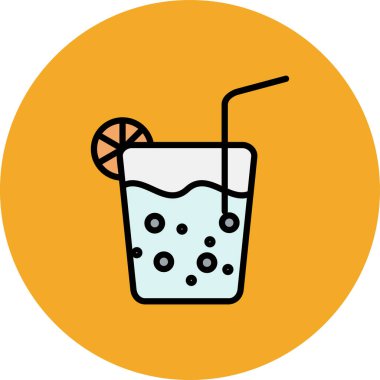 içecek simgesinin vektör illüstrasyonu