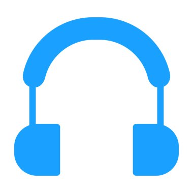 Kulaklık. Web simgesi basit illüstrasyon