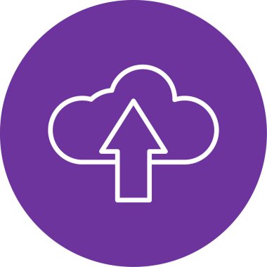 Güzel Bulut Yükleme Kabartma Vektörü Simgesi