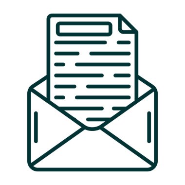 zarf mektup ileti simgesi