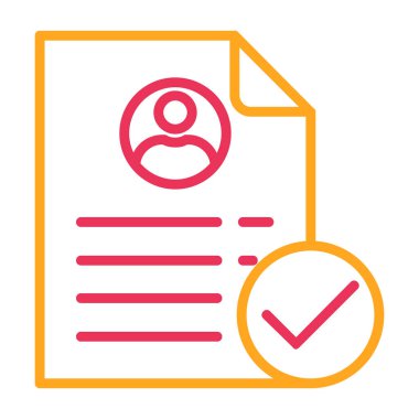 Belge. Web simgesi basit illüstrasyon