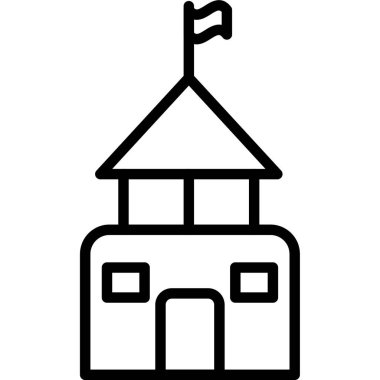 ev simgesi, vektör illüstrasyonu