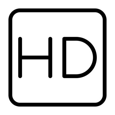 Hd vektör ince çizgi simgesi
