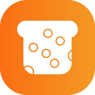 ekmek ikonu vektör illüstrasyonu