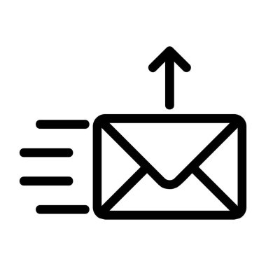 ileti ikonu vektör illüstrasyonu