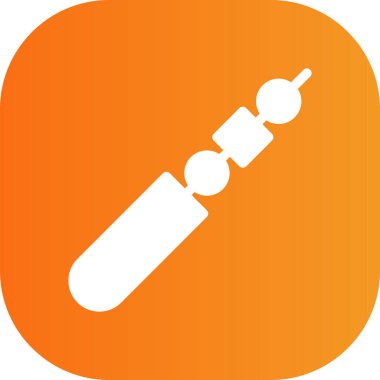 Şırınga ağ simgesinin vektör çizimi