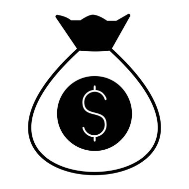 Dolar vektör sembolü düz simge