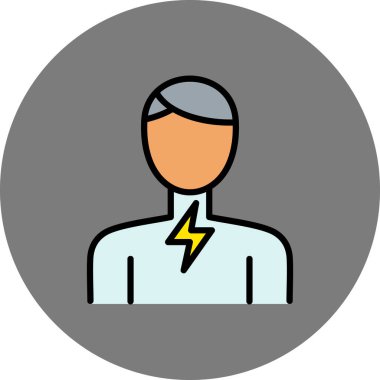 iş adamı simgesi vektör illüstrasyonu