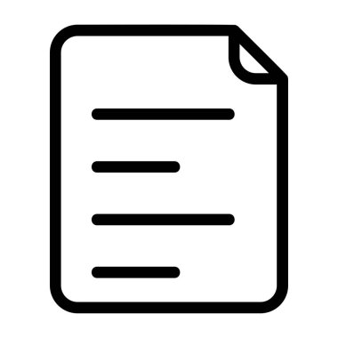 Kağıt web simgesi, vektör çizim