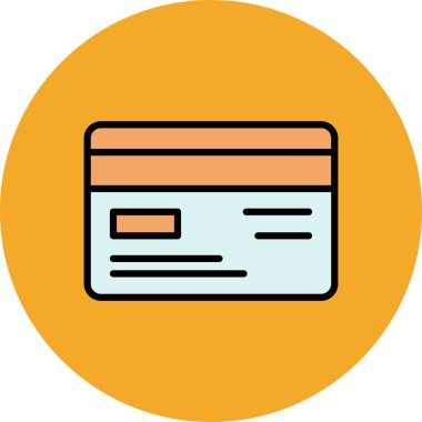 kart vektör illüstrasyonu modern simge tasarımı