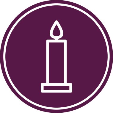 Mum simgesi vektör illüstrasyonu