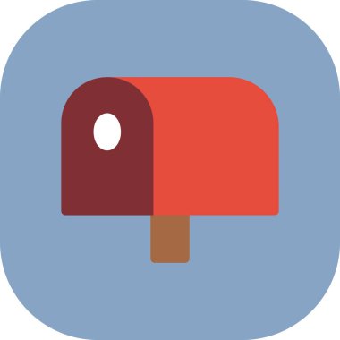 Kırmızı ve mavi ikonun vektör illüstrasyonu