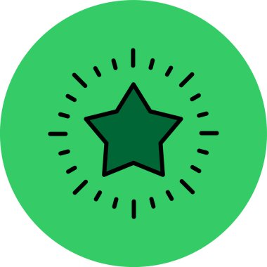 yıldız simgesi vektör illüstrasyonu