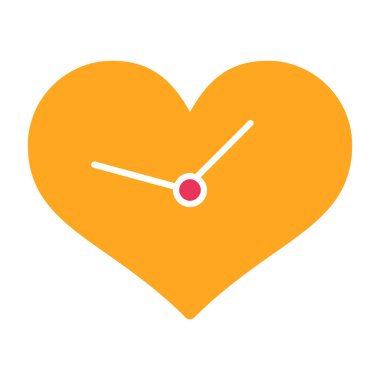 Saat simgesi vektörü. düz dizayn biçimi 10