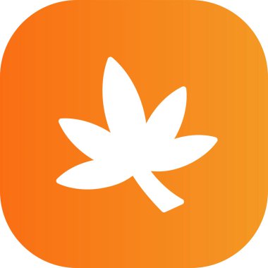 Yaprak simgesinin vektör illüstrasyonu