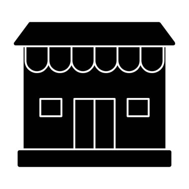 Dükkan. Web simgesi basit illüstrasyon