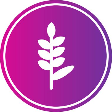 Yaprak. Web simgesi basit illüstrasyon