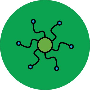 şebeke. Web simgesi basit illüstrasyon