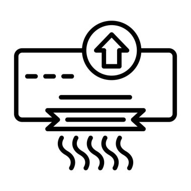 ev sigortası çizgisi ikon vektör çizimi