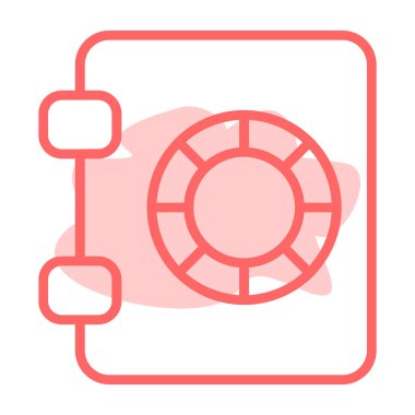 veri merkezi renk vektörü simgesi