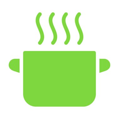 Sıcak çorba vektör simgesi