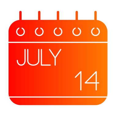 Beyaz tasarımı olan takvim simgesi