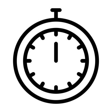 Kronometre simgesi, vektör biçimi