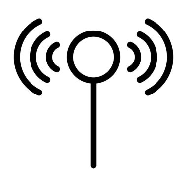 Sinyal ağ simgesi, vektör illüstrasyonu