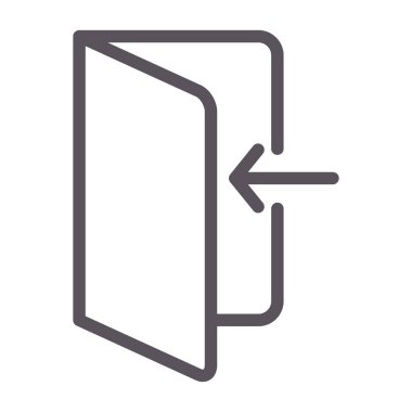 Dizin İnce Satır Vektörü Simgesi