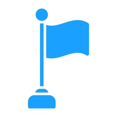 bayrak ikonu vektör illüstrasyonu