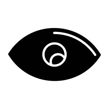 Kolayca değiştirilebilen veya düzenlenebilen göz vektör simgesi