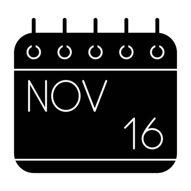 Takvim simgesi. Düz stil. Takvim simgesi. takvim tarihi