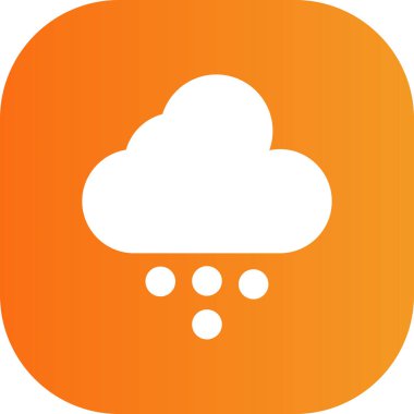 Bulut simgesi vektör illüstrasyonu