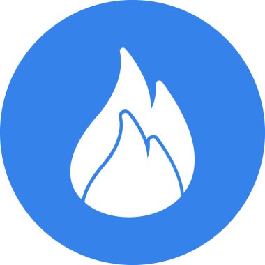 Alev simgesinin vektör illüstrasyonu