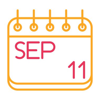 Takvim simgesi vektör illüstrasyonu