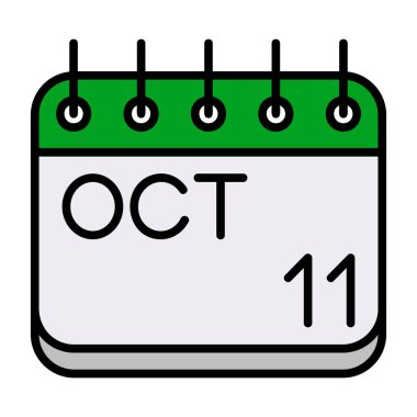 Takvim simgesi vektör illüstrasyonu