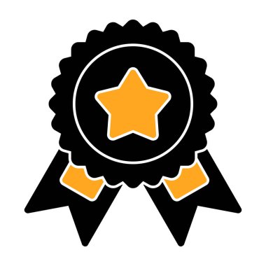 rozet ödülü vektör simgesi