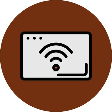 wifi simgesi vektör illüstrasyonu