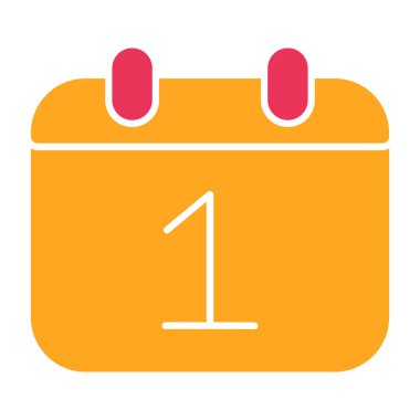 Takvim simgesi, vektör çizimi