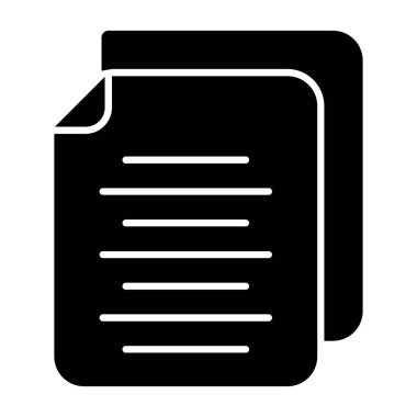 Belge. Web simgesi basit illüstrasyon