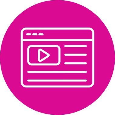 Vektör TV simgesi illüstrasyonu