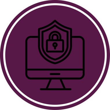 vektör illüstrasyonu, güvenlik simgesi