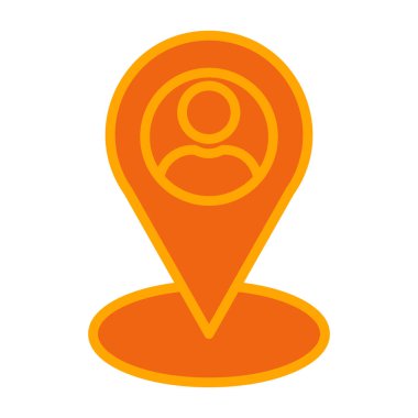 harita pin ikonu vektör illüstrasyonu