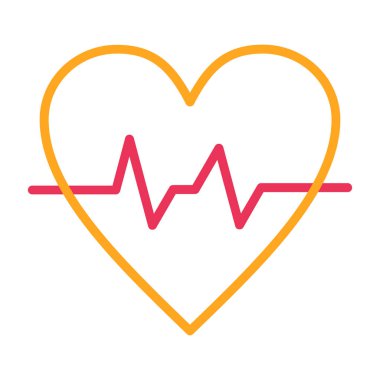 vektör kalp hızı simgesi.