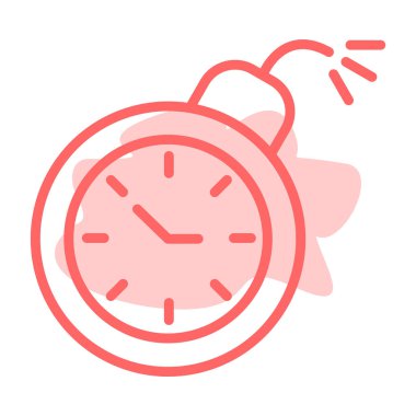 Saat simgesi tasarım vektörü